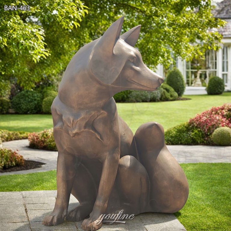 sitting fox statue