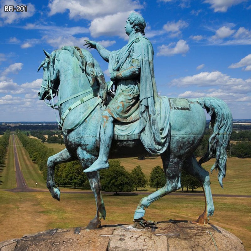 bronze horse statue of king george iii