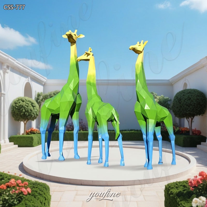 Large Metal Giraffe Sculptures for Sale