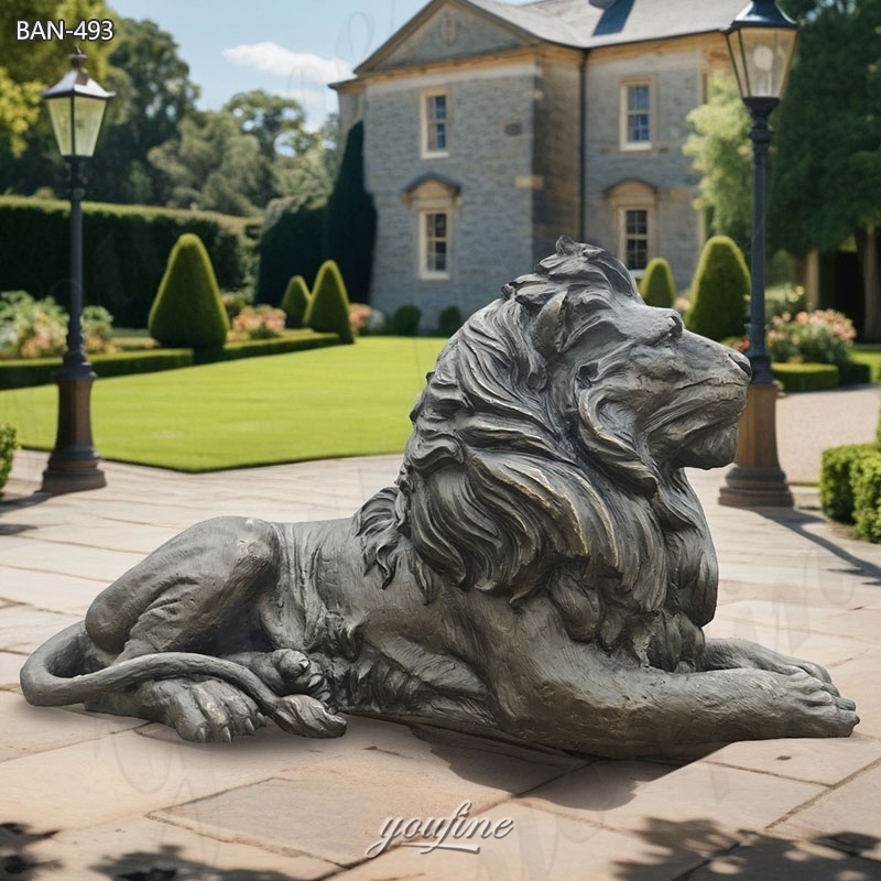 ornamental garden lions statue