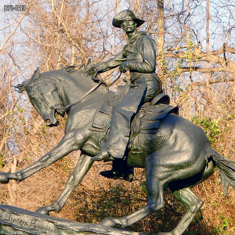 Bronze Frederic Remington Horse Statue