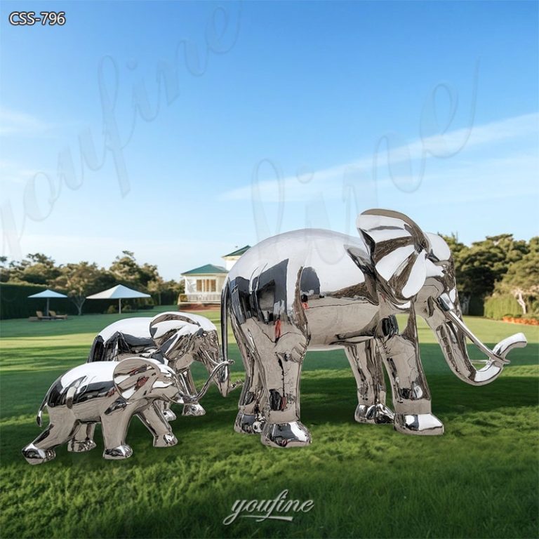 steel elephant sculpture