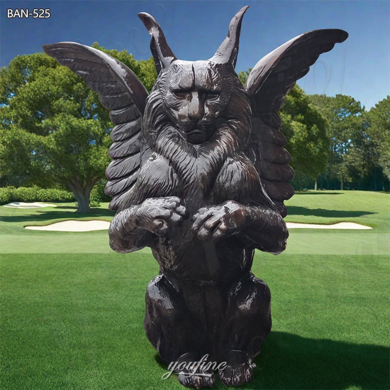 bronze gothic statue