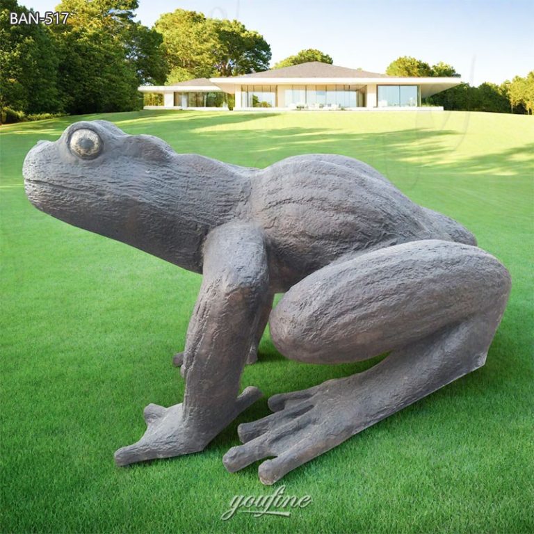 bronze large outdoor frog statues