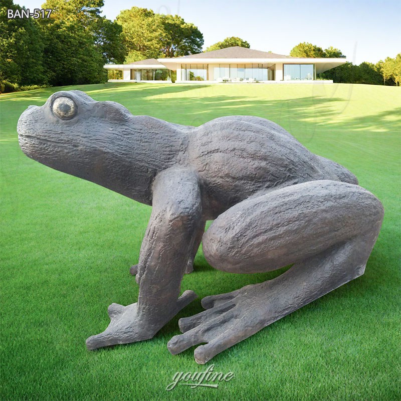 bronze large outdoor frog statues