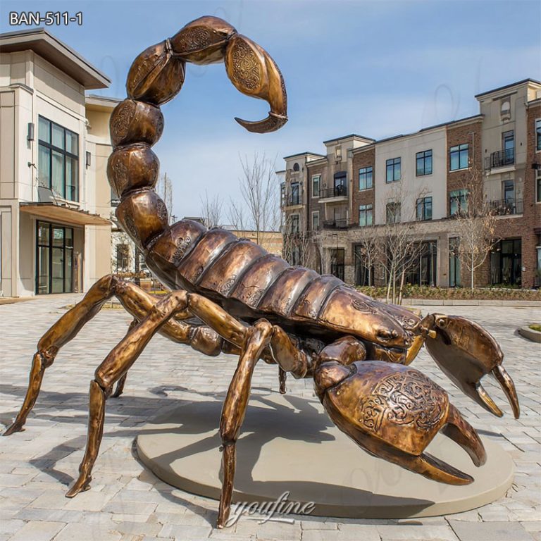 bronze scorpion sculpture
