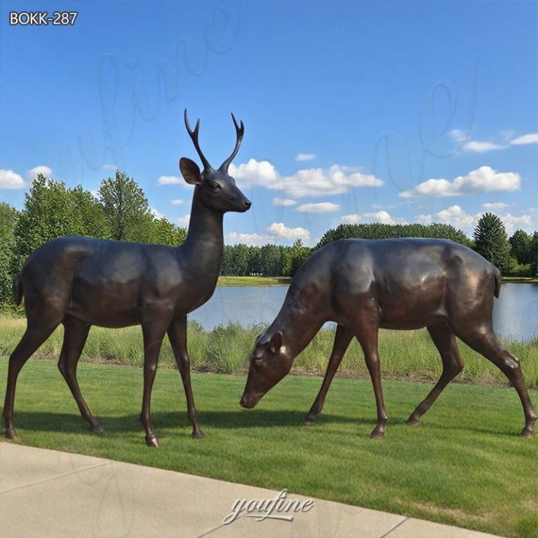 deer statue for yard