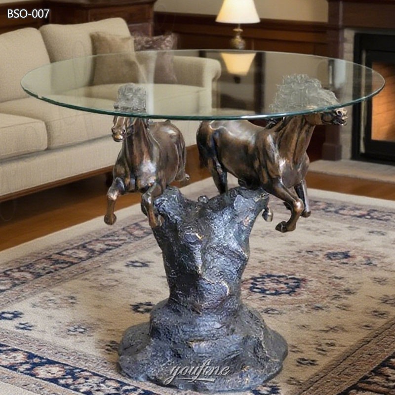 Bronze Horse Coffee Table