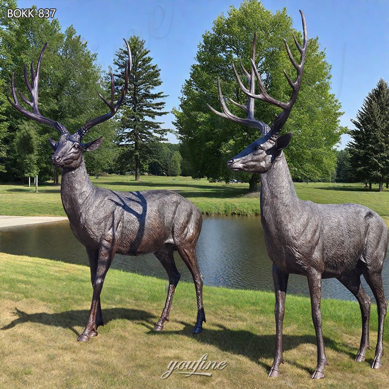 life size stag statues