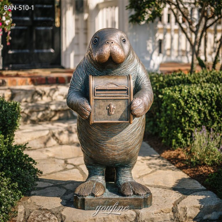 manatee mailbox statue