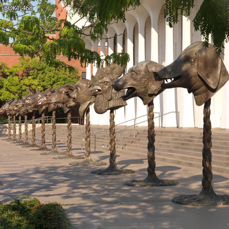 12 chinese zodiac bronze sculptures