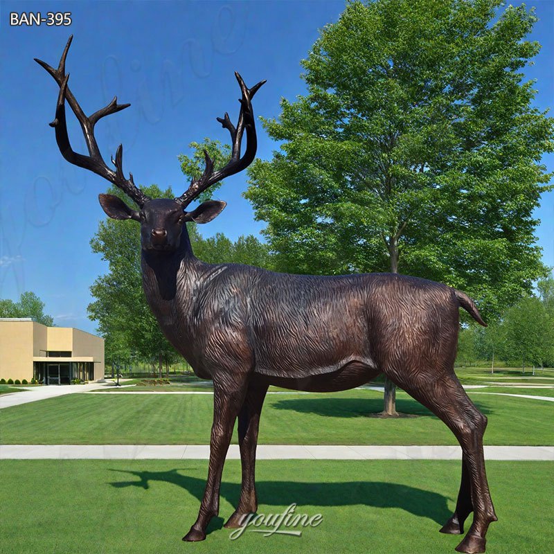 Bronze Large Outdoor Deer Statues