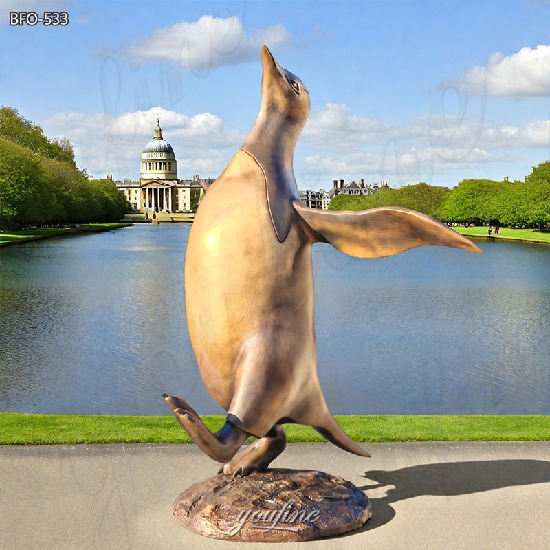 Bronze Penguin Sculpture for Garden
