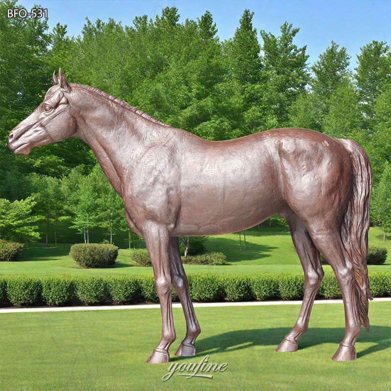Bronze Horse Garden Statue