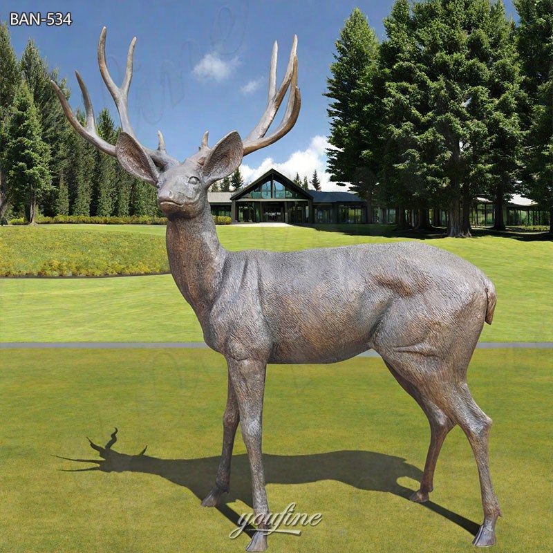 lawn deer statue
