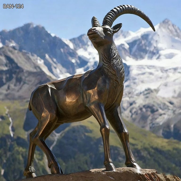 alpine ibex sculpture