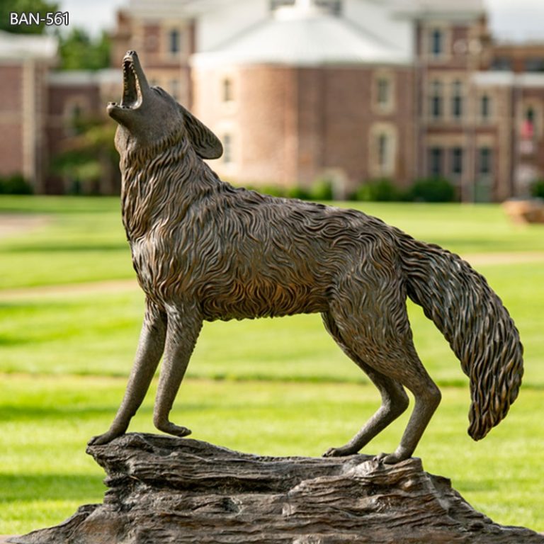 life size coyote statue
