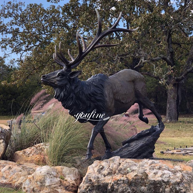 Bronze Elk Statue Feedback from YouFine Customer in Oklahoma, USA