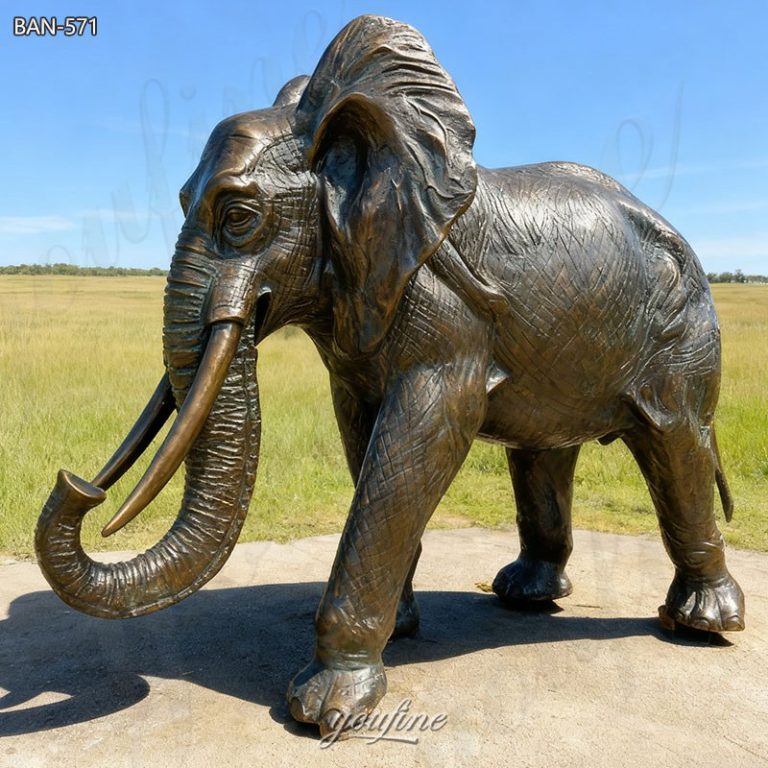 bronze big elephant statue