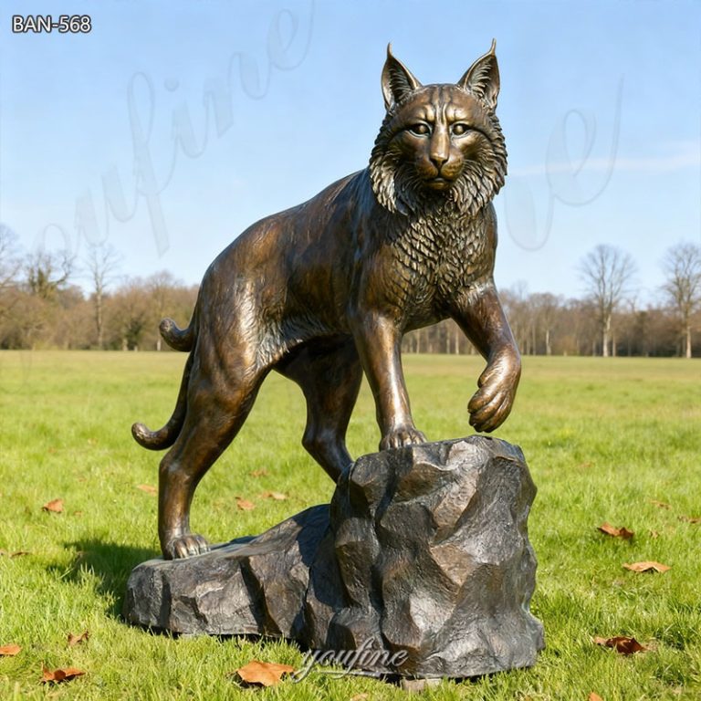 life size bobcat sculpture