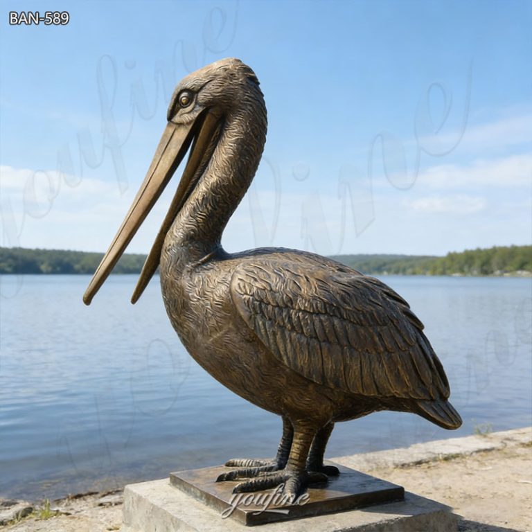 pelican yard statue