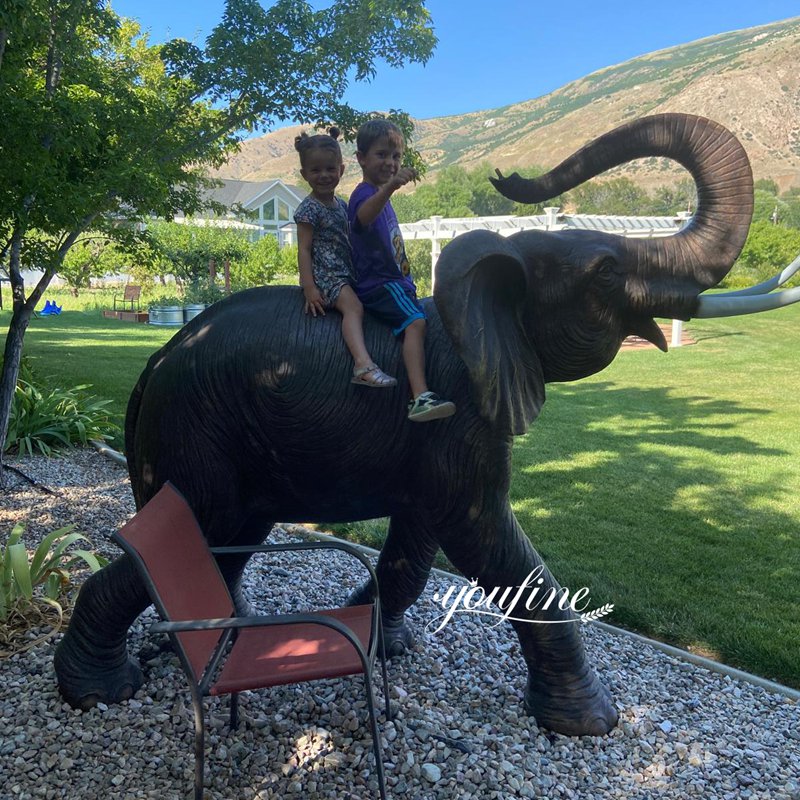 Bronze Cute Elephant Statue Feedback