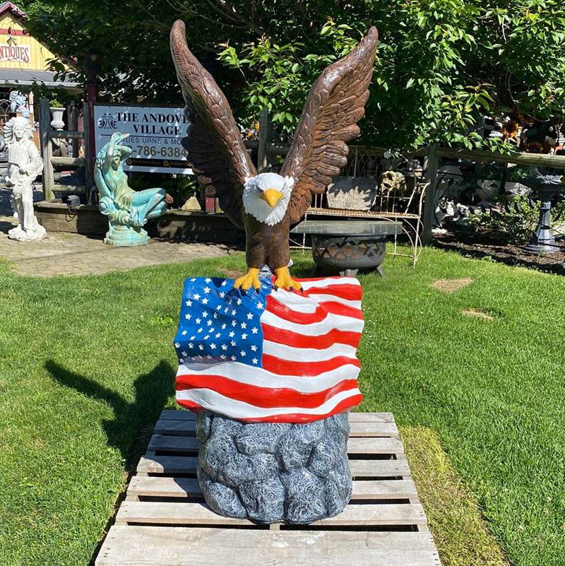 eagle-with-american-flag-statue