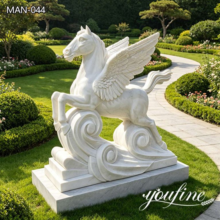 large flying horse statue garden decor