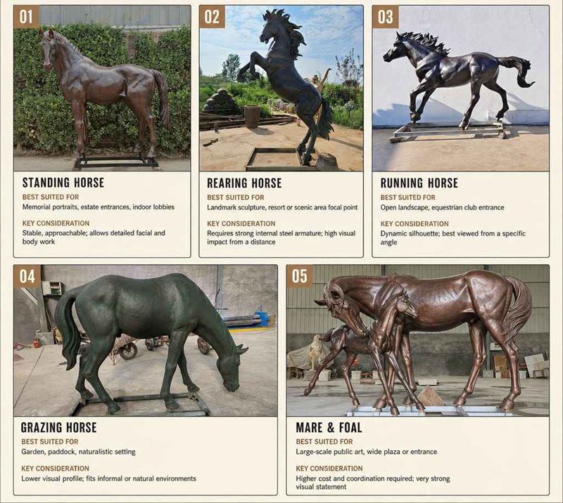 horse statue Design Options