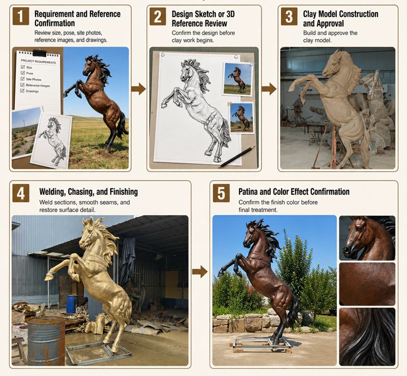 horse statue Timeline