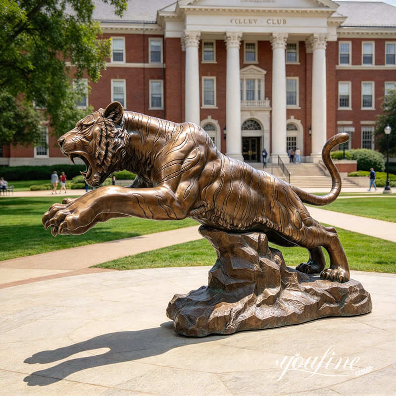 bronze tiger statue for Universities